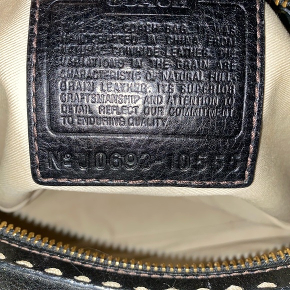 Coach Hamptons Andrea Limited Edition Black Leather Bag - Picture 9 of 10